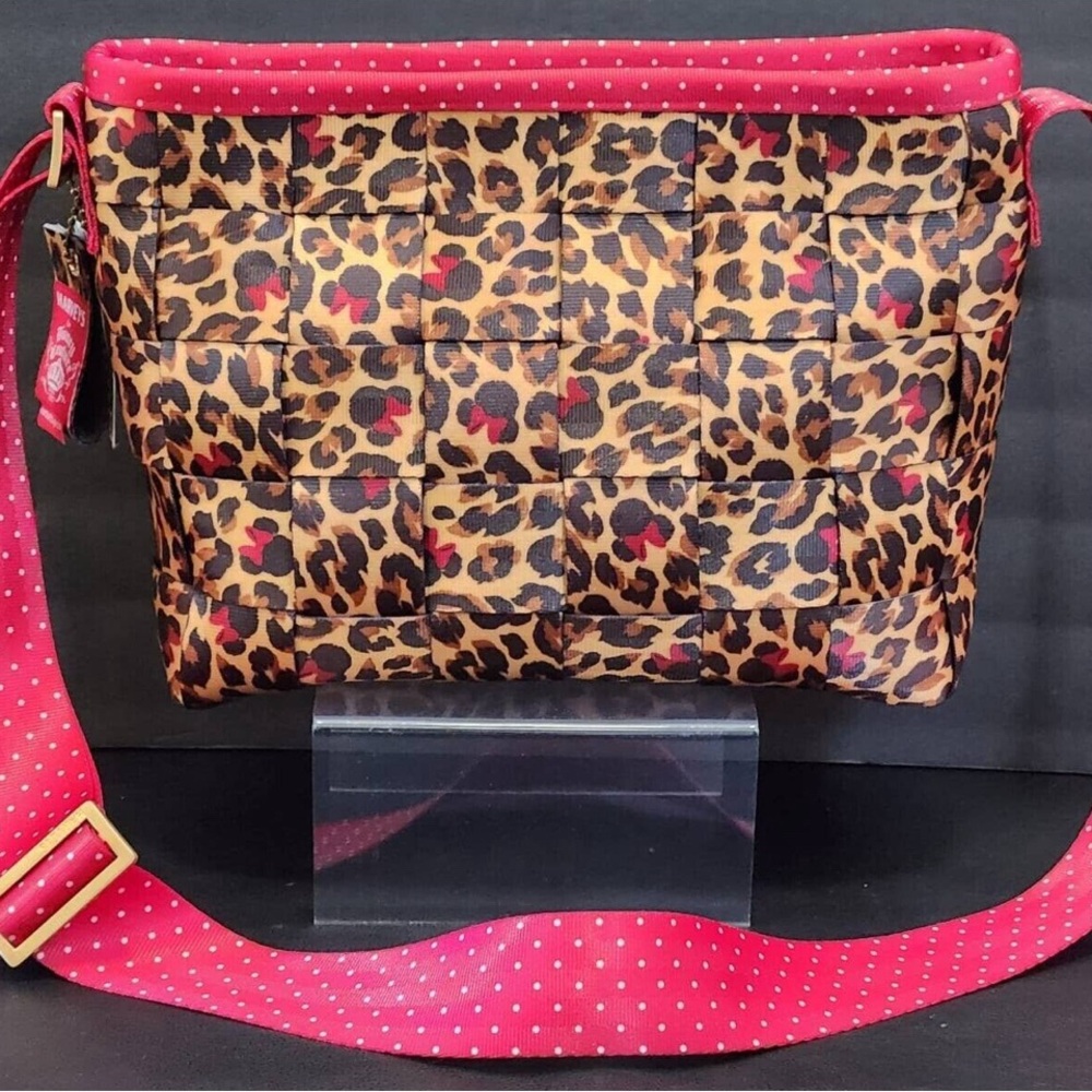 Disney Couture Harveys Seatbelt Leopard Bag